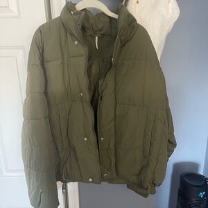 Free People Green Coat